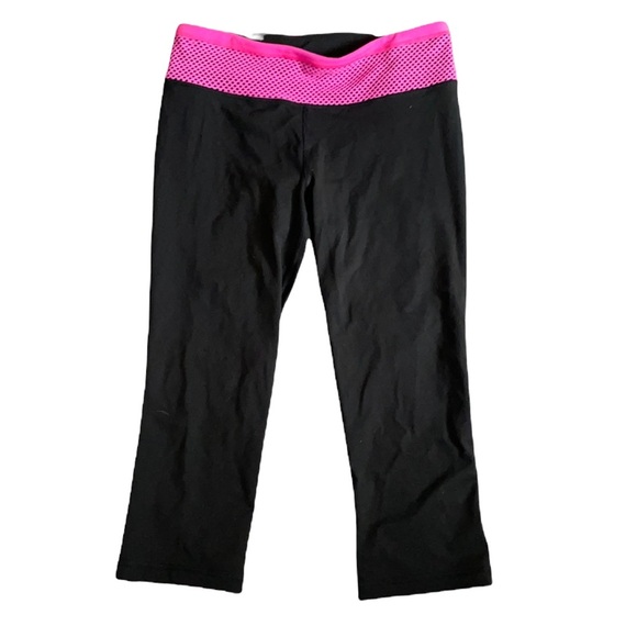 Victoria's Secret Pants - Victoria’s Secret XS Knockout sport leggings women’s black hot pink yoga VSX